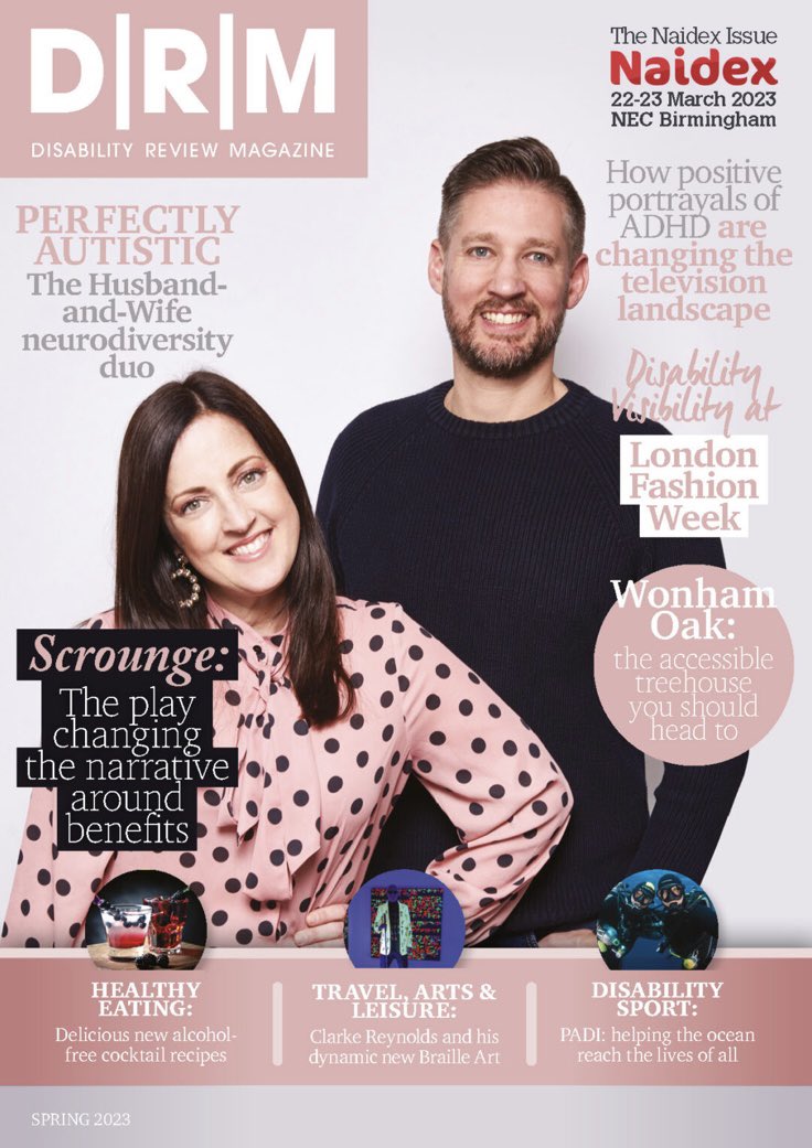 HesterGrainger's tweet photo. Absolutely blown away with our first front cover! Thanks so much to @WordsbyChloe for interviewing us for @DisabilityRMag talking all about @perfectlyasc and the work we do #adhd #autism #Disability https://t.co/PqbOyDPjDf