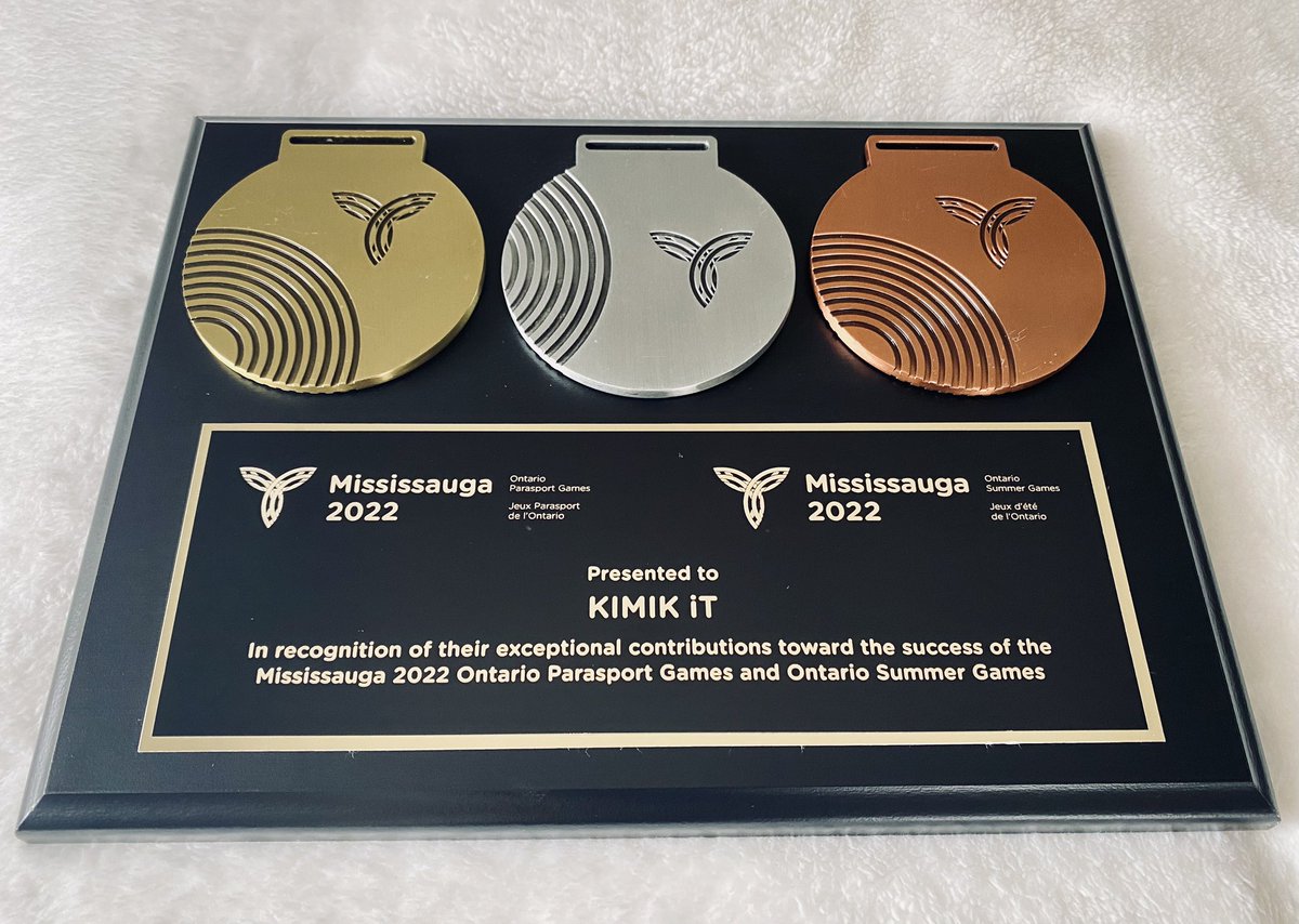 Look what arrived in the KIMIK iT office! Many thanks to our friends <a href="/sauga2022games/">Mississauga 2022 Ontario Parasport and Summer Game</a> for this recognition towards our hosting partnership of these amazing games. It was a blast!