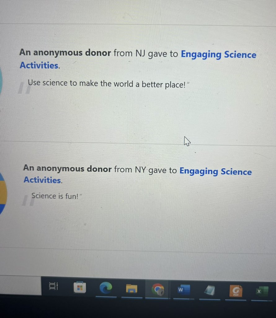 SSMS_AlvarezE's tweet photo. Thank you to my gracious donors for funding my donors choose campaign! It feels amazing to have comments such as these! #Grateful @SSanchez_MS @ACarroll_SSMS @JGOMEZ_SSMS https://t.co/VeXS2GMC9W