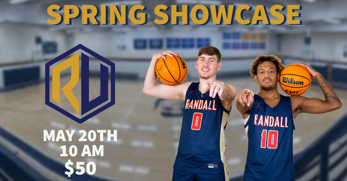 🚨Attention Class of 2023 &amp; 2024 🚨

RANDALL Men’s Basketball is hosting a Spring Showcase‼️

For more information email Coach Byrd at jbyrd@ru.edu