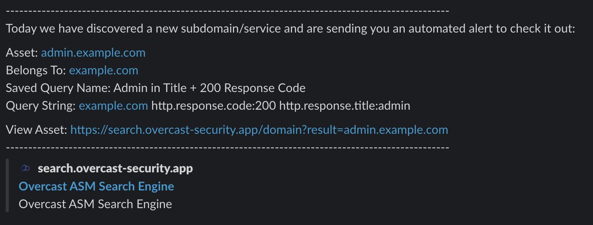 mikey96_bh's tweet photo. Interested in receiving automated alerts when your favourite program deploys new assets? Try out @OvercastASM - save your search queries, choose slack/discord and we do the rest. The best part? It's free to use. Content discovery on new assets to follow! https://t.co/JSw9gkZodP
