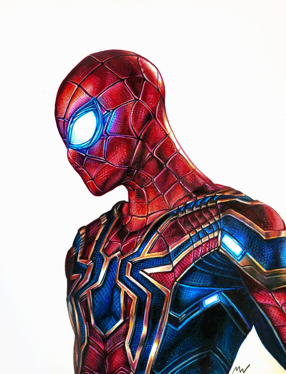 mattwart1's tweet photo. "With great power, there must also come great responsibility." My drawing of Spider-Man, done with pencils #SpiderManNoWayHome  #avengers #superhero  #mcu #marvelcomics  #marvel #spiderman #MarvelStudios  #fanart #drawing #pencil #pencil #art #movie #artist #ArtistOnTwitter https://t.co/QoFXOOR5A7