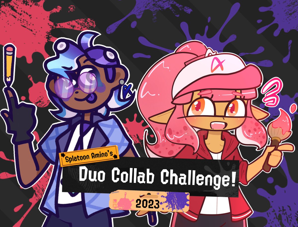 SplatATweet's tweet photo. Hey squids, up for a challenge?

In this new event you can team up with an artist/writer to create the best Collab post of ALL TIME!! And yes, there will be prizes... 🏆🎨📝

Read the full post here for more details: https://t.co/VXQ4SCBQbr

#Splatoon #Splatoon3 https://t.co/0OnjIzcchw