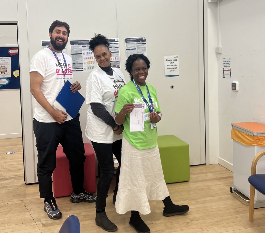 HansfordLouise's tweet photo. Wishing Eugenia and Beth @CNWLNHS good luck for @BJNursing awards tonight, shortlisted Infection Prevention Nurse of the Year for tenacity and innovation in ensuring everyone at risk of #HepC is tested and supported into treatment #HepCULater #BJNAwards @Hillingdon @LBofHounslow https://t.co/zgfWfSAxoQ