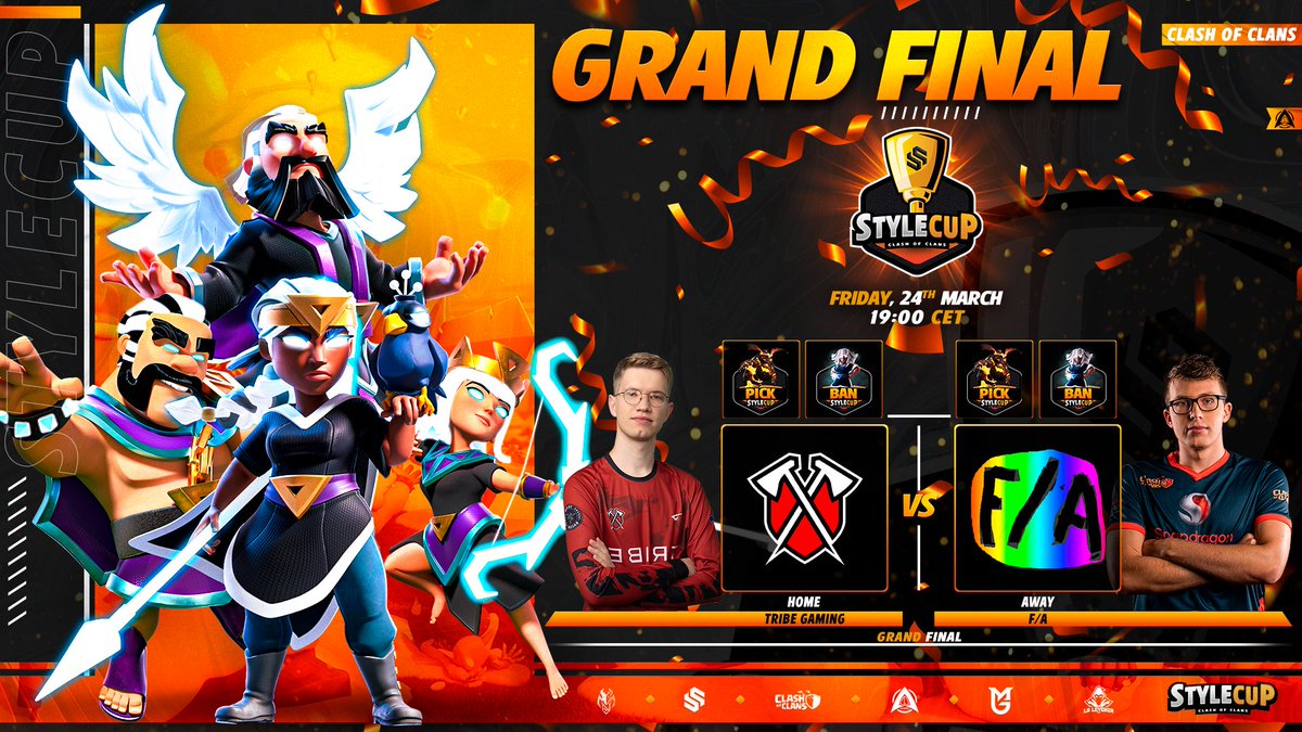 🟣 LIVEEEEEEE!

GRAN FINAL de la STYLE CUP! 🥳

🏆 <a href="/StyleCupCoC/">Style Cup</a> BO3

✅ <a href="/TribeGamingCoC/">Tribe Gaming CoC</a> (1) 🆚 <a href="/FA_COC_/">F/A</a> (0)

🎁 SORTEO de 15 PASES de ORO!

TODOS para DENTROOOO! ❤

👉 twitch.tv/style_coc