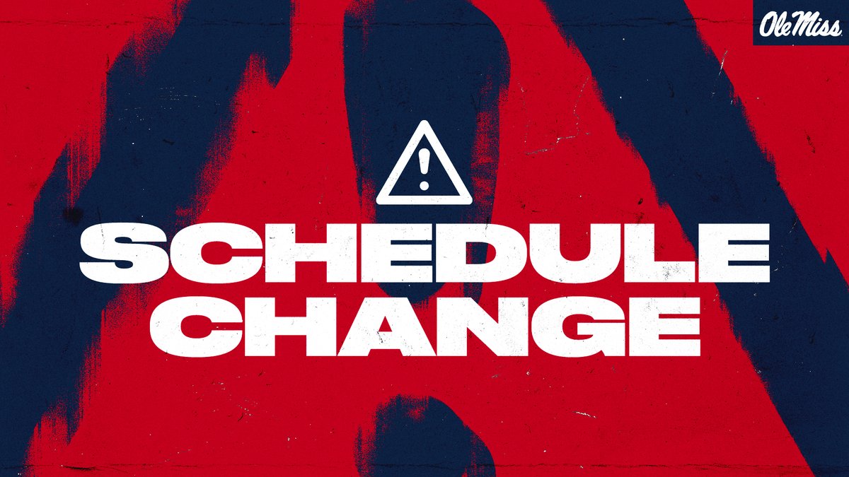 Due to the threat of inclement weather, tonight's game vs. Florida has been postponed. We will play a doubleheader tomorrow (3/25) starting at 1:30 PM CT.

Both games will be nine innings and game two will begin one hour after the conclusion of game one.

#HottyToddy