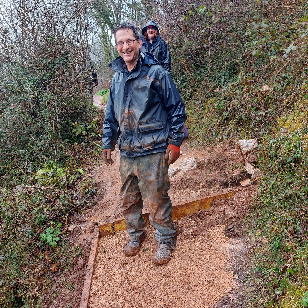 BerryHeadRanger's tweet photo. The Berry Head team has been working further around the coast this week at Churston Cove, improving the steep steps that lead down to this beautiful beach.

#churstoncove #footpathmaintenance https://t.co/YPrTxVdxlA