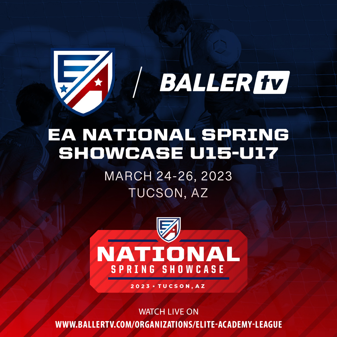 EliteAcademyL's tweet photo. Watch 𝙀𝘼 𝙉𝘼𝙏𝙄𝙊𝙉𝘼𝙇 𝙎𝙋𝙍𝙄𝙉𝙂 𝙎𝙃𝙊𝙒𝘾𝘼𝙎𝙀  LIVE on @BallerTV  😃⚡
🔗 https://t.co/P1ekUoe9ii

#EANSS23 
#EveryGameCounts https://t.co/WP7osYFPZd
