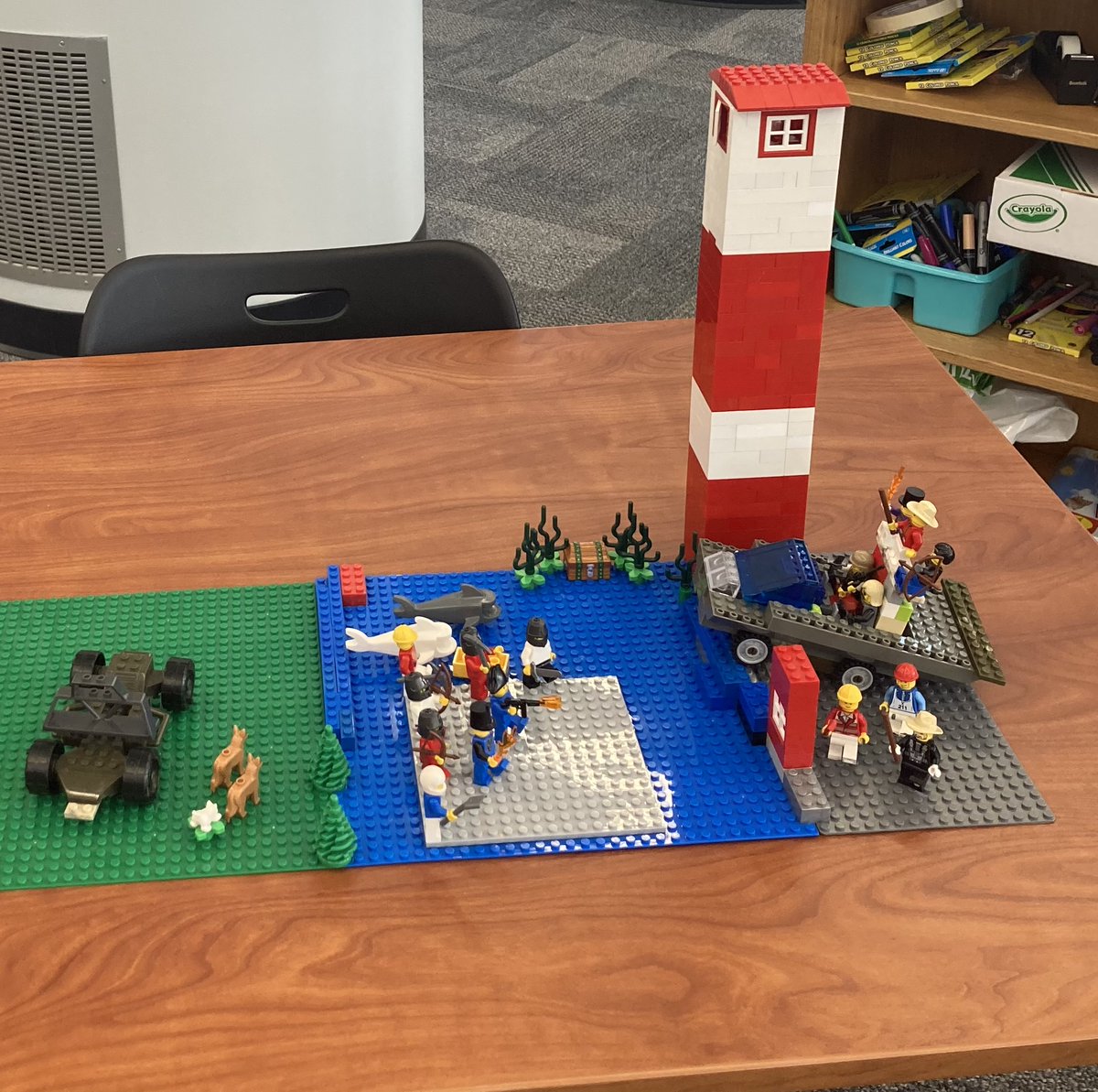 TMediaCenter's tweet photo. Which book will win our March Book Madness contest? Who will complete the chess and Lego competitions? How many works of nonfiction will we read? Lots of fun challenges as we head into spring! #thompsonmspride https://t.co/t0l8urHohM