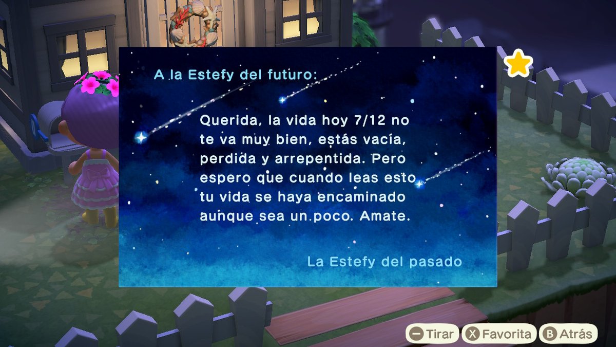 islaflor_estefy's tweet photo. Cada 7 de diciembre desde 2020 me programaba una carta para ver cuanto había avanzado en un año, hoy puedo decir que he dado pasos de gigante con la ansiedad y que todo es más bonito :) #AnimalCrossing #ACNH #NintendoSwitch https://t.co/CHQBn3mxHE