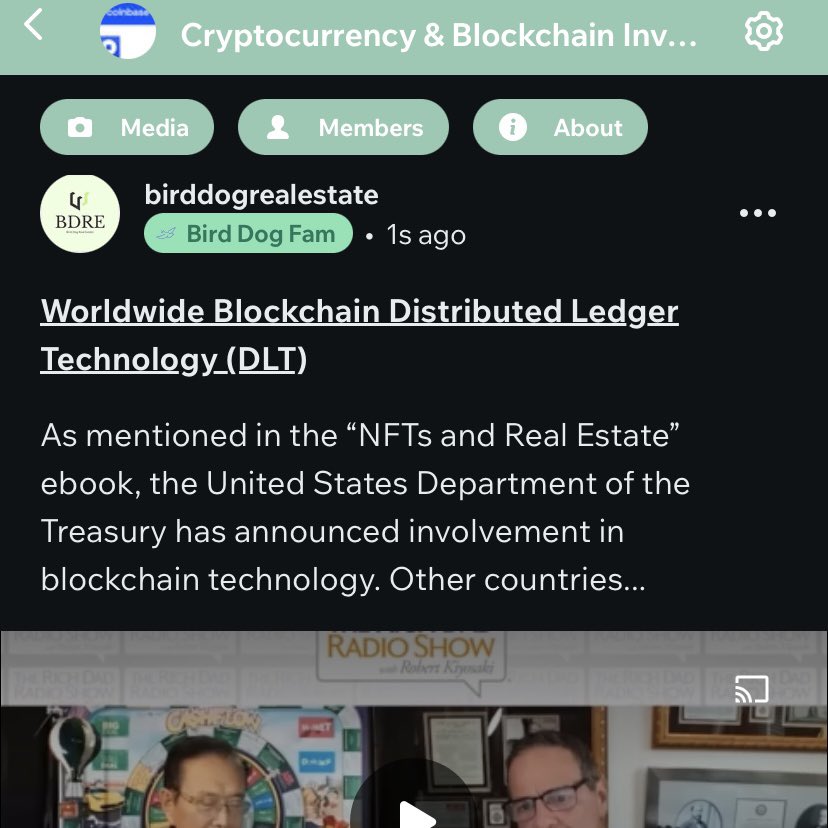 REIBirdDog's tweet photo. Read this full passage in the Cryptocurrency & Blockchain Investors group
https://t.co/yc6CzrtwZh
#bdre #bdrenft #birddogrealestate #realestate #realestateinvesting #wealth #billionaire #realestateinvestor #property #REI #nft #nfts #blockchain #distributedledgertechnology #DLT https://t.co/0bVNOIVoif