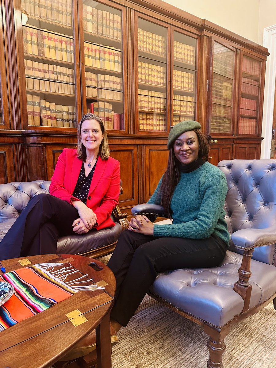 Today the @auyouthenvoy was welcomed by the @FCDOGovUK Director General for Africa Affairs, @CorinRobertson ahead of her upcoming engagements to share on Agenda 2063  at the London School of Economics Africa Summit.
@LSEAfricaSummit 
#AfricaYouthLed
@AUC_MoussaFaki