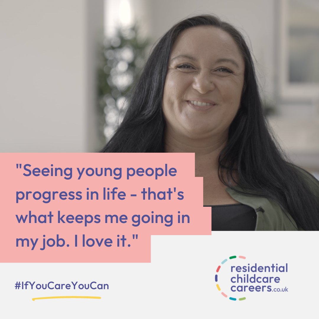 Meet Natasha. Since working in children homes, she's fallen in love with her job helping young people to grow. 🤝

Learn more about how you can make a difference by working with children who need support 👉 residentialchildcarecareers.co.uk #IfYouCareYouCan