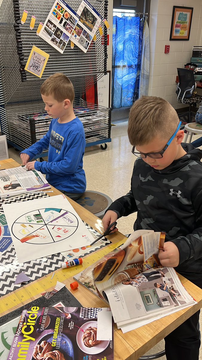 Collaborative color wheel cut-outs?  Yes, please!  #firstgradeart <a href="/CirclevilleCity/">Circleville City Schools</a>
