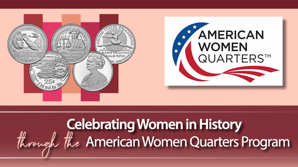 We are excited to host Michele Thompson and Tracy Scelzo-Chavez from the U.S. Mint for a behind-the-scenes presentation about the American Women Quarters program on Mar 29 in celebration of #WomensHistoryMonth. #womeninlaw #HerQuarter