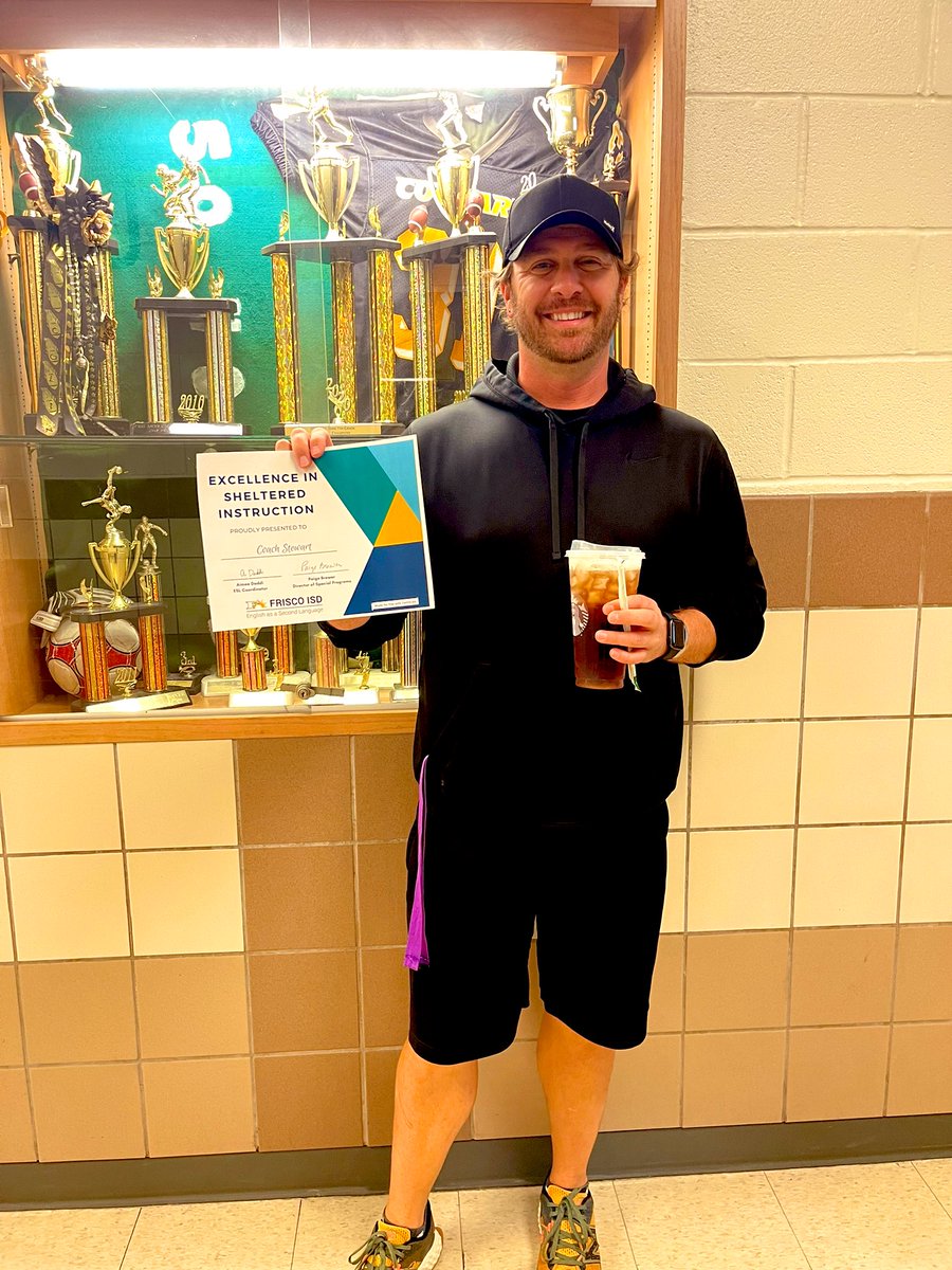 MrsTteaches's tweet photo. We love working with Coach Stewart and Ms. Palomo! Congratulations to our March EB advocate and Sheltered Instruction superstar! 🫶🥰@ClarkMSCougars @FISD_EB @MauriGreener https://t.co/w4FQ5Rvhyx