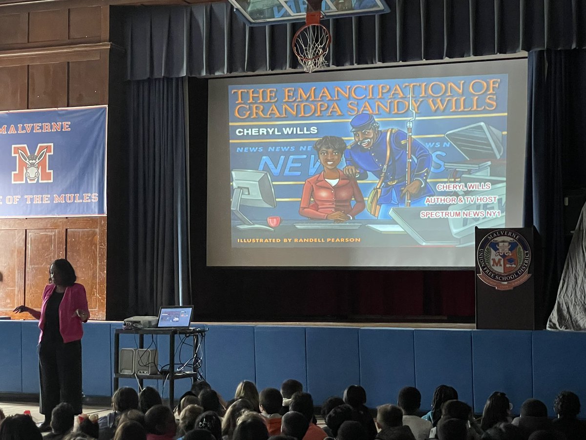DAVintermediate's tweet photo. Thank you to @cherylwillsny1 for coming to our school and sharing your amazing story. We were captivated from beginning to end! #gomules #unstoppable https://t.co/Nnm7ftIVPX