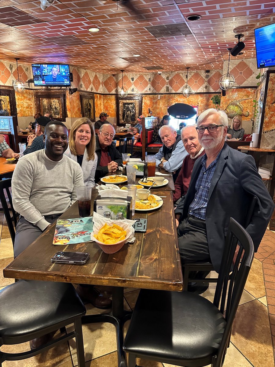 Great to drop by lunch with mayors from Buncombe County, NC hosted by Asheville Mayor <a href="/EstherManheimer/">Esther Manheimer</a>! Insightful discussion about community priorities, including key pillars of the <a href="/POTUS/">President Donald J. Trump</a> Unity Agenda like supporting our veterans, addressing mental health, and opioid abuse.
