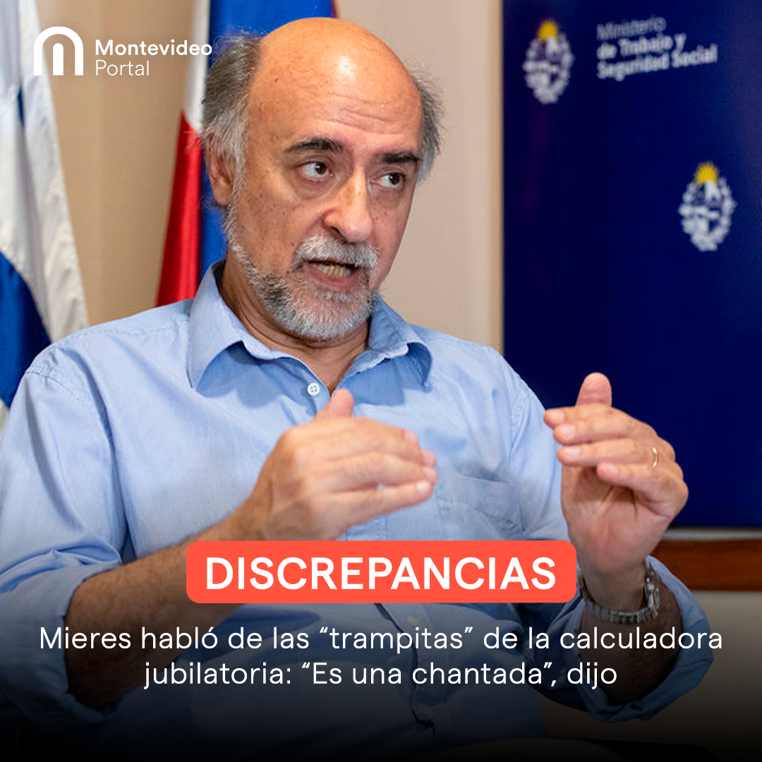 portalmvd's tweet photo. El ministro de Trabajo y Seguridad Social, #PabloMieres, se sumó a las críticas contra la “calculadora jubilatoria” que realizó el Centro de Investigaciones Económicas (#Cinve). El ministro consideró que estimar la jubilación individualmente “es un salto mortal”. https://t.co/j14vLfRHHG