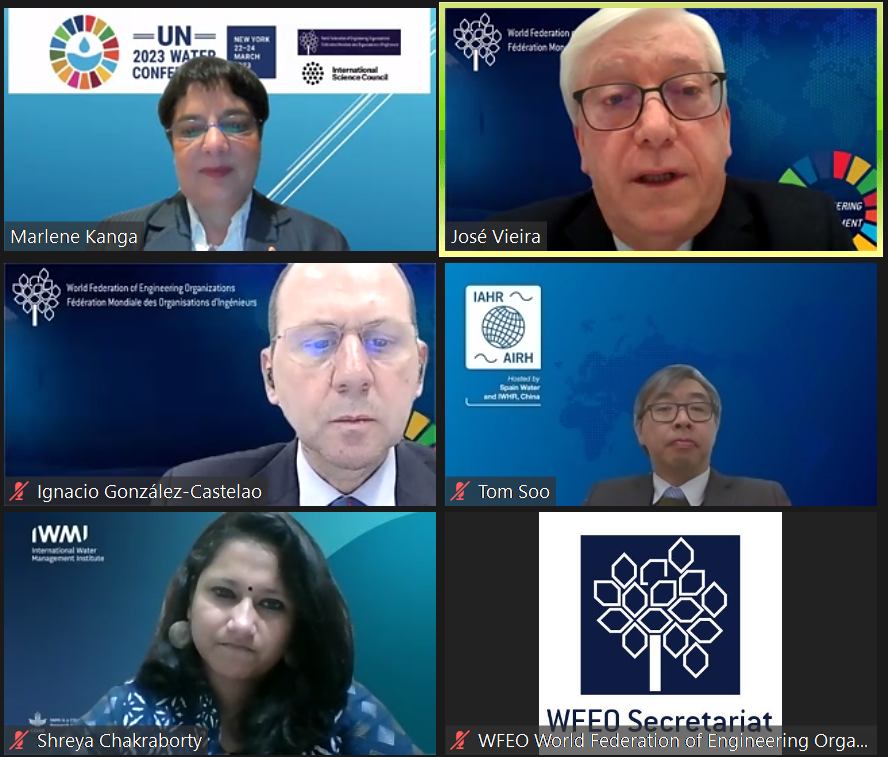 The recording of the 
<a href="/WFEO/">World Federation of Engineering Organizations</a> &amp; <a href="/ISC/">International Science Council</a> side-event at #UN2023WaterConference > Role of the #ScienceAndTechnology Community on the #Pillars for Accelerating Progress on #SDG6, on 23 March

youtube.com/watch?v=bQEus-…

#WaterAction <a href="/SustDev/">UN DESA Sustainable Development</a>