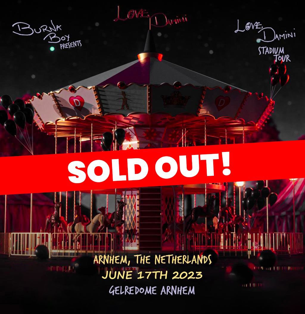 Love Damini Netherlands Stadium Sold Out!!‼️ Thank you 🦍❤️ #lovedamini