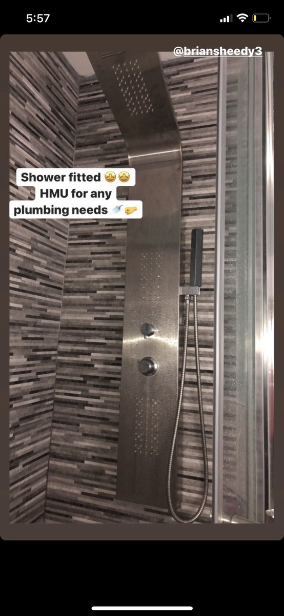 Head over to my instagram for any plumbing works <a href="/BSplumbing1/">Brian Stone</a> or DM👍😁