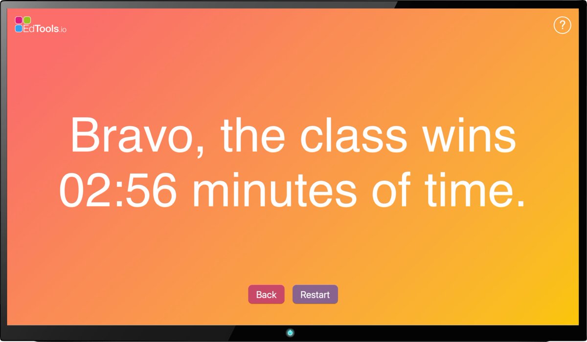 edtools_io's tweet image. 🆕 New App &quot;𝗧𝗶𝗺𝗲 𝗕𝘂𝗱𝗴𝗲𝘁&quot; ⌛ 
With this tool, students are motivated to hurry up and the teacher doesn&apos;t always have to wait a long time until everyone is ready.

#EdTools