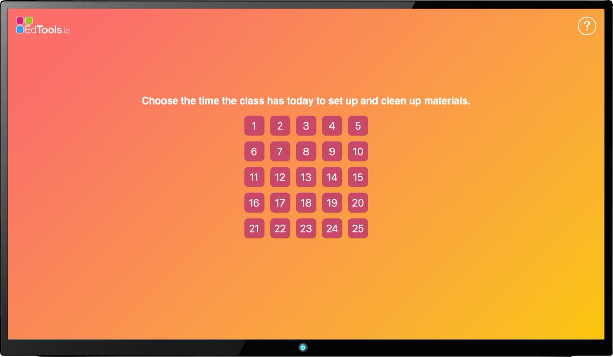 edtools_io's tweet image. 🆕 New App &quot;𝗧𝗶𝗺𝗲 𝗕𝘂𝗱𝗴𝗲𝘁&quot; ⌛ 
With this tool, students are motivated to hurry up and the teacher doesn&apos;t always have to wait a long time until everyone is ready.

#EdTools