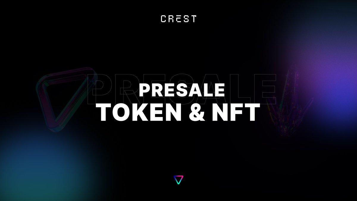 Crest ▽ Token &amp; NFT #Presale. $ARB #Arbitrum

02.04.23 🔸🟣🔺

🔗: medium.com/@playCrest/cre…