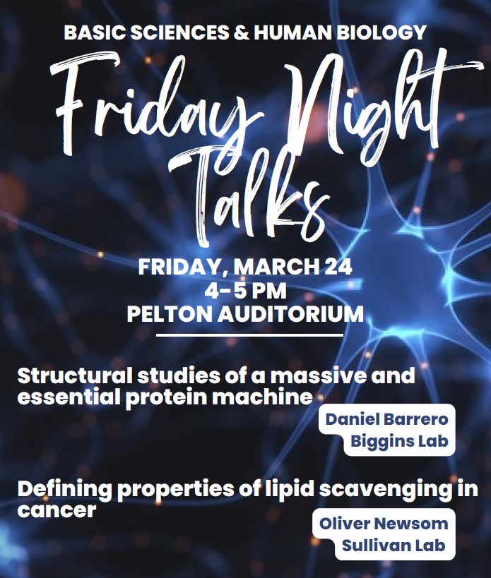 HutchBasicSci's tweet photo. The best part of the week is almost here! #FridayNightTalks!
Can’t wait to learn about the newest research from Daniel Barrero (@DagsDoesScience) in the @SueBiggins Lab and Oliver Newsom in the @LucasBSullivan Lab! All @FredHutch colleagues, don’t miss two great talks today at 4. https://t.co/lVH03aYgCG