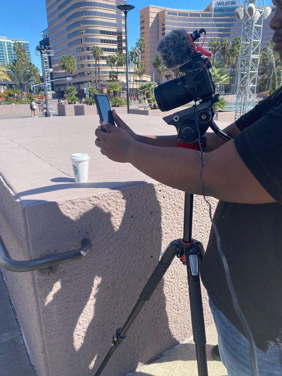 DCISchool's tweet image. Over the weekend, Advanced Video Production students attended the Student Television Network convention in Long Beach, California. They participated in timed video production competitions and workshops led by professional filmmakers and broadcasters. #ibforall #videoproduction