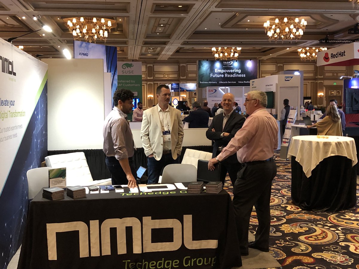 NIMBLnews's tweet photo. That's a wrap! It was a great week connecting with our SAP community and sharing the latest NIMBL projects at #SAPinsider. We will see you next time 😎 

#SAPcommunity #networking https://t.co/bUSJcSo4I8