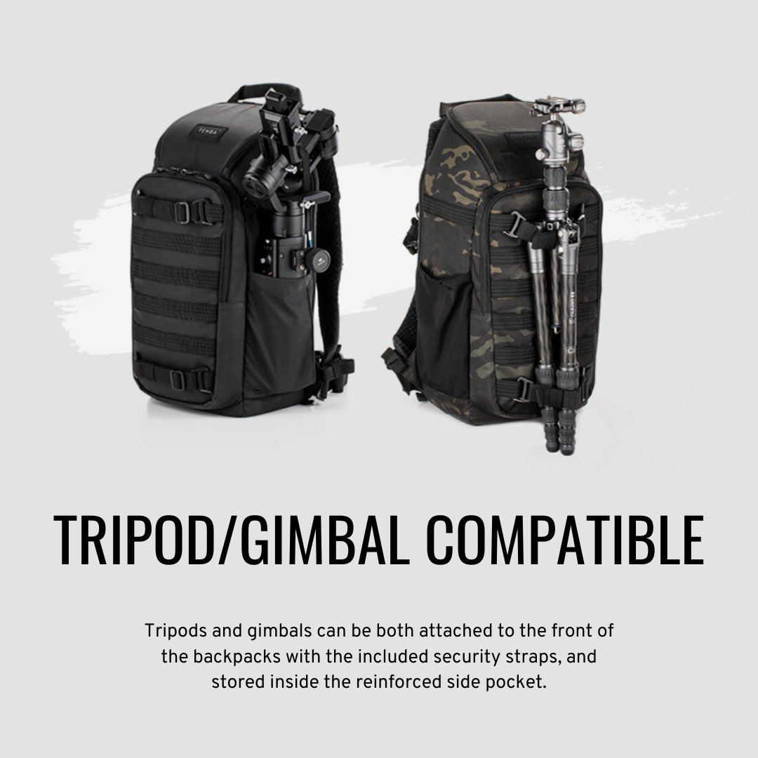 tenbabags's tweet image. Need to bring your tripod but ran out of room in your bag? No problem for the Axis line! These bags feature a side pocket and security straps to attach your tripod directly to the bag. #CameraBag #CameraBackpack bit.ly/3lFnSsK
