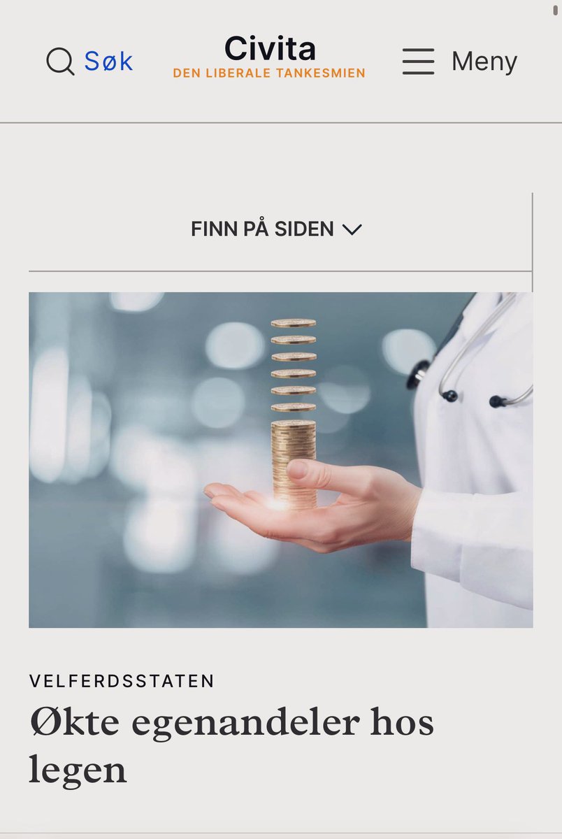 henriksen3000's tweet photo. Løsningen på #legekrisen fra høyresidens @Civita_
- Gjør legetimen dyrere
- Et system som differensierer pris
#Dyrere for folk flest og mer #administrasjon er høyresidens svar for vanlige folk - mens for de som har stor formue er svaret alltid #lavere #skatt https://t.co/l0HGZOex2g