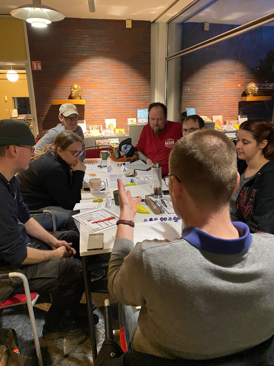 BerlinNexus's tweet photo. Gestern wurde wieder in der Hansabibliothek und im Zeichen der "Gratis Rollenspieltage" Pen&Paper-RPG gespielt.
#spieleabend #Rollenspiel #rpg #pnpDE #pnpberlin #rollenspielberlin #nexus #nexusberlin #hansabibliothek #stbmitte #Grt #grt2023 #Gratisrollenspieltage https://t.co/GsXrW3hpC4