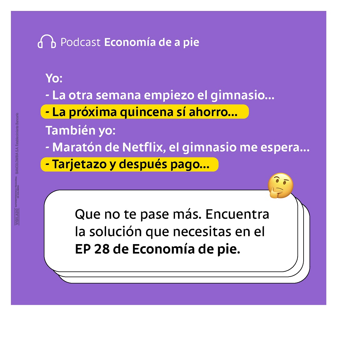 luchy70's tweet photo. Nuestro cerebro es fan de lo fácil y eso dificulta que, algunas veces, tomemos buenas decisiones con nuestra plata. En el episodio 28 del Podcast de Economía de a pie de Bancolombia 👉🧠 https://t.co/BvpUDGzW7z encontré algunos consejos para ayudarle al cerebro en ese proceso. https://t.co/ujvjNSjty8