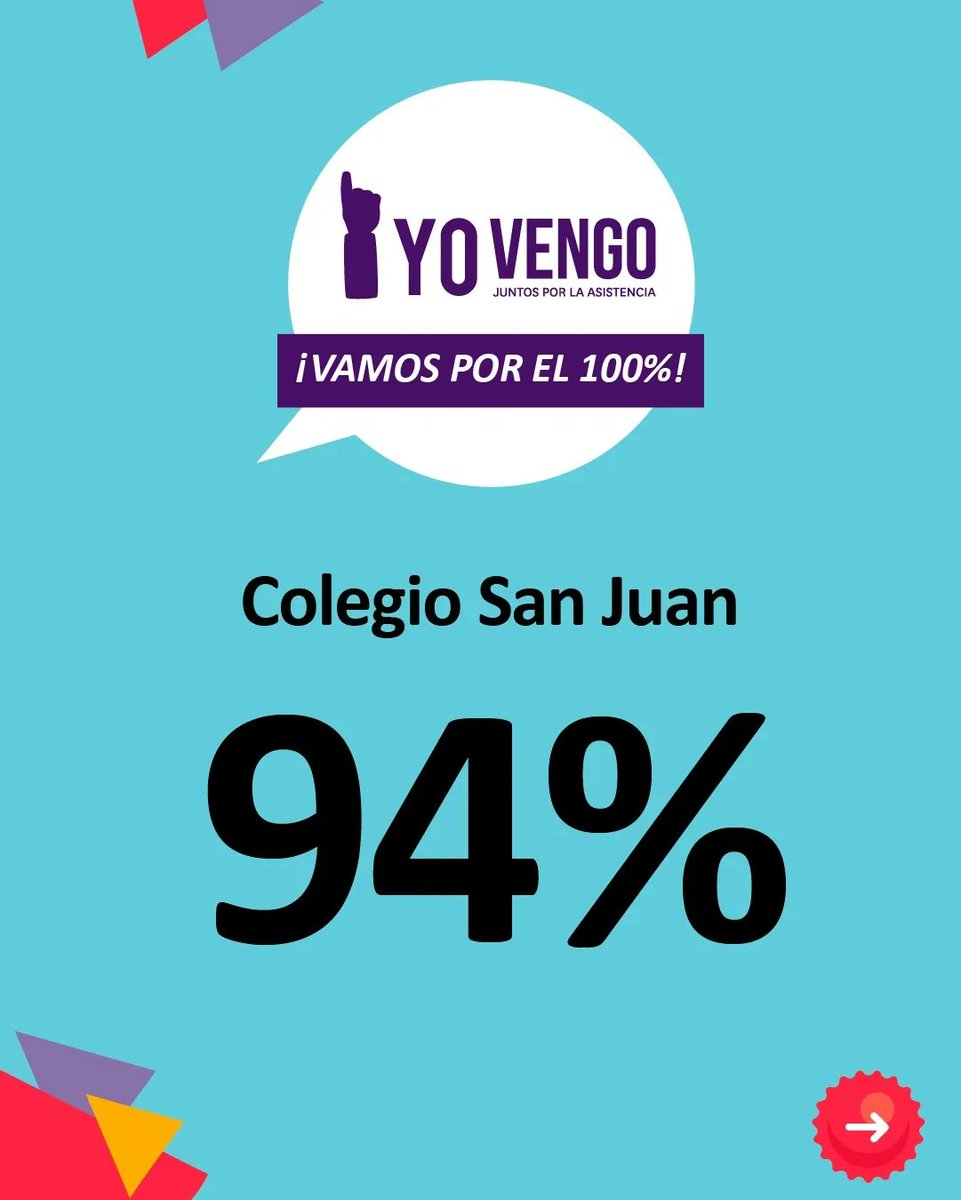 astoreca_'s tweet photo. Asistir a clases permite desarrollar los conocimientos y habilidades necesarios para la vida futura.

¡Vamos por el 100%! 💪💪💪

#yovengo #juntosporlaasistencia #asistencia #asistenciaescolar https://t.co/CmL7h9hVTw