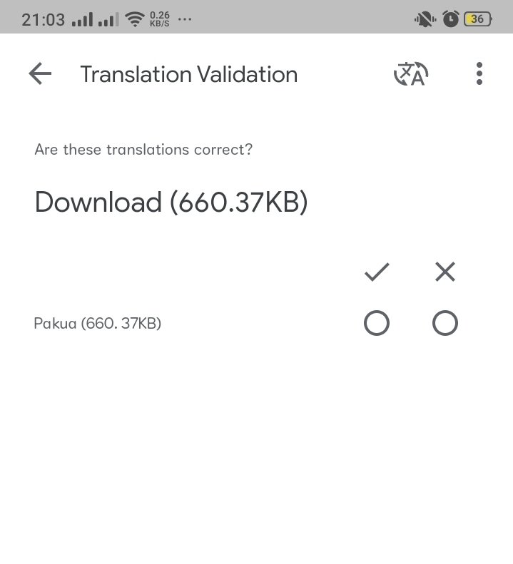 Just learn that Download is Pakua in Swahili ☺️ . 
#GoogleCrowdsource . 
Are you making the correct translations on Crowdsource by Google ? 
#MeaningfulContributions