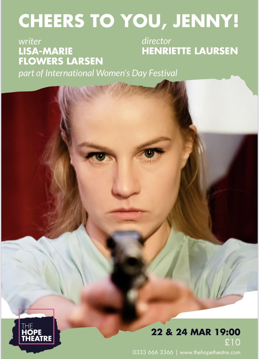 It’s your final chance to catch “Cheers to you, Jenny” tonight at the <a href="/TheHopeTheatre/">The Hope Theatre</a>. Deeply moving, courageous and poignant- you don’t want to miss it!
#fringetheatre #pubtheatre #newwriting #femaletheatre