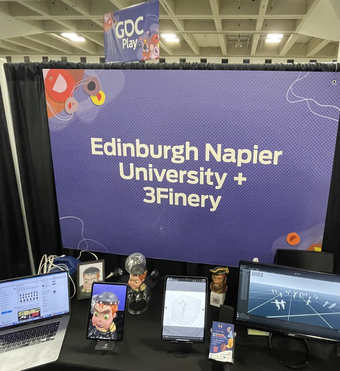 farpeek's tweet photo. Congrats to the @ComputingNapier @3finery and @CarouselDancing team for our first ever #videogames booth at @official_gdc #gdc2023 showcasing @chat_magi #DanceGraph #IntermediatedReality #LisNav tech #GDCPlay https://t.co/0IW1lDjXsa repn. #edinburgh. @setsquared @innovateuk https://t.co/dBeOfpI53B