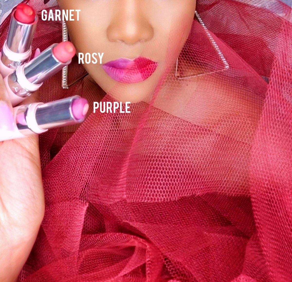 mbali_ndlela's tweet photo. I'm wearing the new @AvonSouthAfrica Hydramatic Matte lipsticks, with the world's first hydrating center - in the Garnet, Rosy and Purple shades.๐ #HydramaticLipstick
You can buy yours here: https://t.co/5iIXY9PGOx. https://t.co/8dAK1kjlnS
