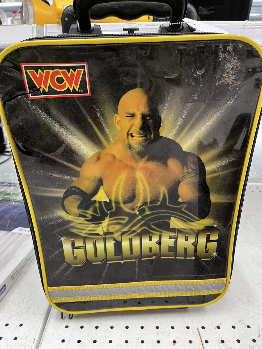 Hey, @Goldberg, check out what I found while shopping at #ValueVillage! #WCW #WorldChampionshipWrestling lives.