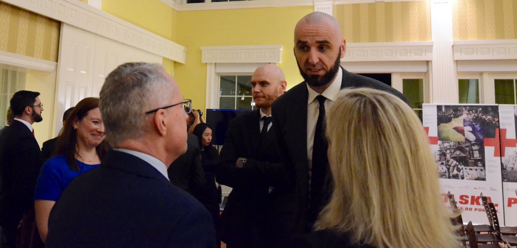 Last night we hosted an absolutely wonderful evening @ the Residence of the 🇵🇱 Amb. celebrating the reception for 🇵🇱 Heritage Night! We had several distinguished guest, and <a href="/NBA/">NBA</a> stars and legends present! 

We opened the night with captivating remarks from 🇵🇱 Amb. <a href="/mmagierowski/">Marek Magierowski</a>