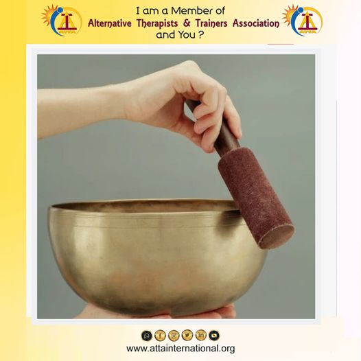 attaassociation's tweet photo. Singing bowl meditation is a form of sound healing where one uses a singing bowl to create sound vibrations that help to relax the body and mind. #atta #attaassociation #alternativetherapist 
#trainersassociation #singingbowl #singingbowlmeditation  #soundtherapy #soundhealing https://t.co/tYoLCkYBjX