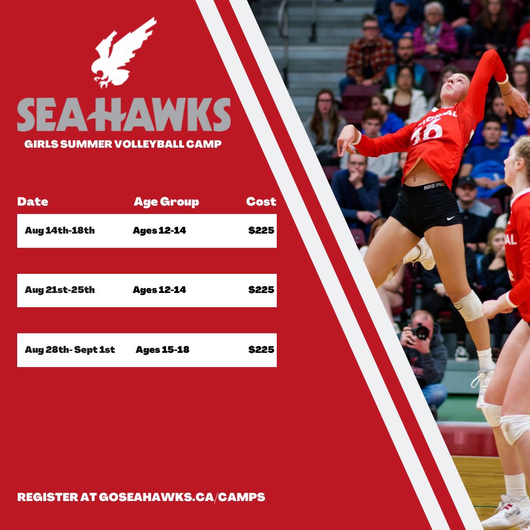 MUNathletics's tweet image. SAVE THE DATES 🗓️

Mark your calendars for our 2023 Summer camps! We are pleased to offer a selection of basketball, volleyball and soccer camps for various ages. Stay tuned for more information on registration to come in early April! 

#WeFlyTogether🦅 #FutureHawks