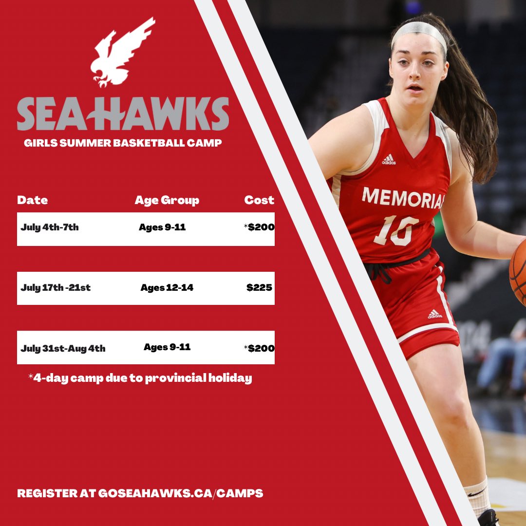 MUNathletics's tweet image. SAVE THE DATES 🗓️

Mark your calendars for our 2023 Summer camps! We are pleased to offer a selection of basketball, volleyball and soccer camps for various ages. Stay tuned for more information on registration to come in early April! 

#WeFlyTogether🦅 #FutureHawks