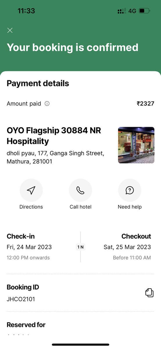 whoavinish's tweet image. I have booked Oyo just now with hotel number 30884 and i paid full amount and my booking is confirmed but hotel dined and they said we don’t accept online payment but i already paid. hotel dined for check in. My booking id: JHCO2101
#oyofraud, #oyoscam @oyorooms @OYO4U @Uppolice