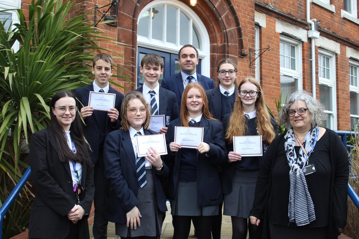 PlumeMaths's tweet photo. We were delighted this week to award students in years 9, 10 &amp; 11 certificates for their results in the @UKMathsTrust Intermediate Maths Challenge. A very impressive 69 students received either a Bronze, Silver or Gold award. A huge well done to all, what a fantastic achievement! https://t.co/Tw5eaBuYJV