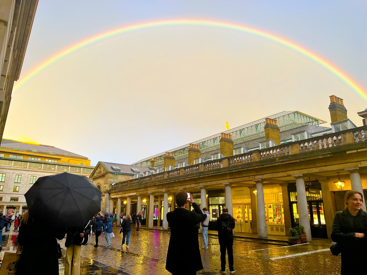 The Covent Garden rainbow.. Fleeting but rather special!