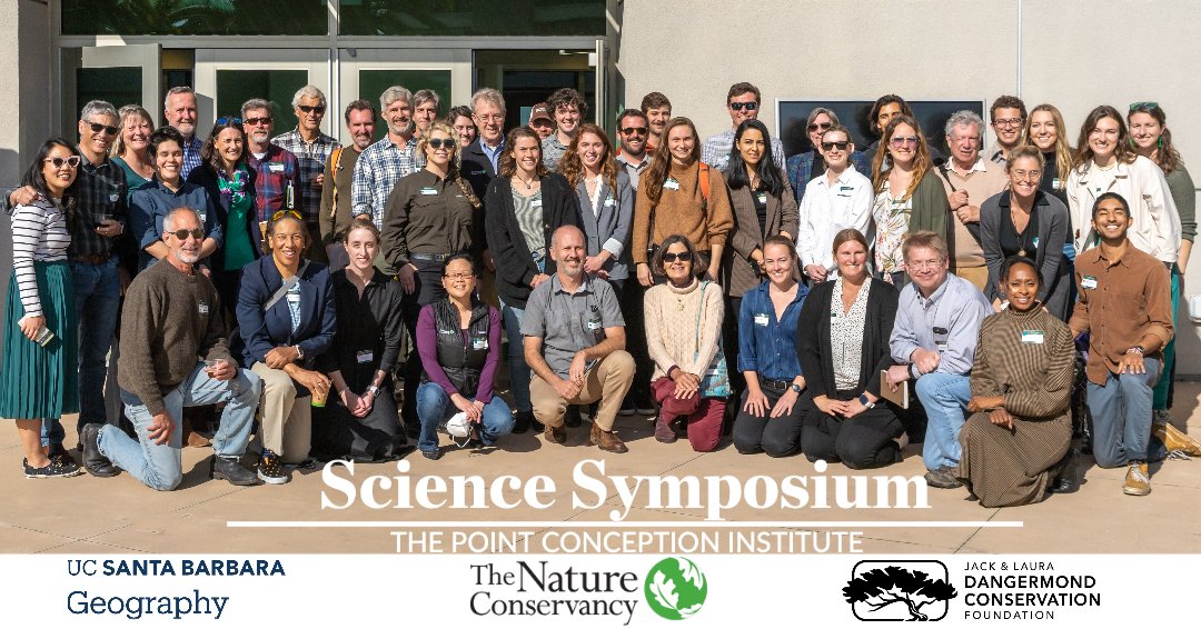 Last week, we hosted the Point Conception Institute Science Symposium w/ <a href="/UCSBgeog/">UCSB Geography</a>  &amp; the Dangermond Conservation Foundation.

The symposium focused on accelerating collaboration for conservation &amp; celebrated over 70 research projects taking place at the #DangermondPreserve ✨